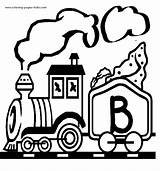 Train Coloring Pages Alphabet Color Printable Educational Trains Kids Sheets Letter Colouring Pdf Found Template sketch template