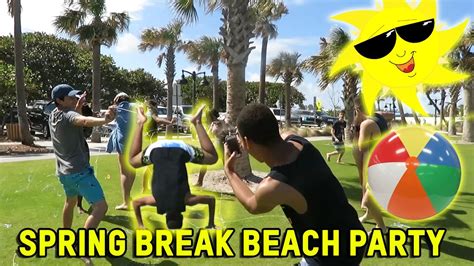 spring break beach party learn yoga youtube