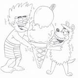 Dennis Menace Gnasher Colouring Coloring Pages Deviantart Search Again Bar Case Looking Don Print Use Find sketch template