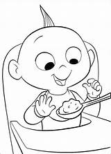 Incredibles Coloring Pages Jack Kids sketch template