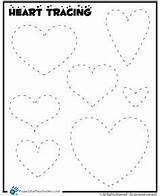 Tracing Preschoolers Valentines Valentin Projectsforpreschoolers Prek Mente Spensierata sketch template