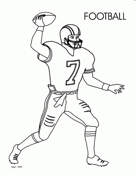 football player coloring pages coloring home