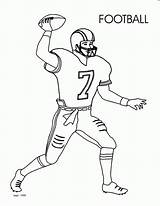 Coloring Football Pages Printable Kids Print Popular sketch template