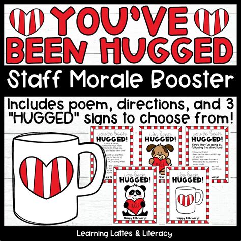 youve  hugged mugged february valentines day staff morale fun