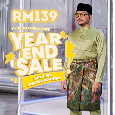 Baju Melayu Bulan Bintang 2023 Matcha Green Slim Fit And Tailored Fit