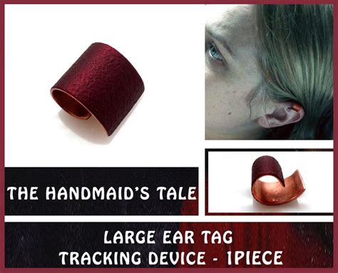 handmaids tale ear tagcostumered ear tracking etsy denmark ear