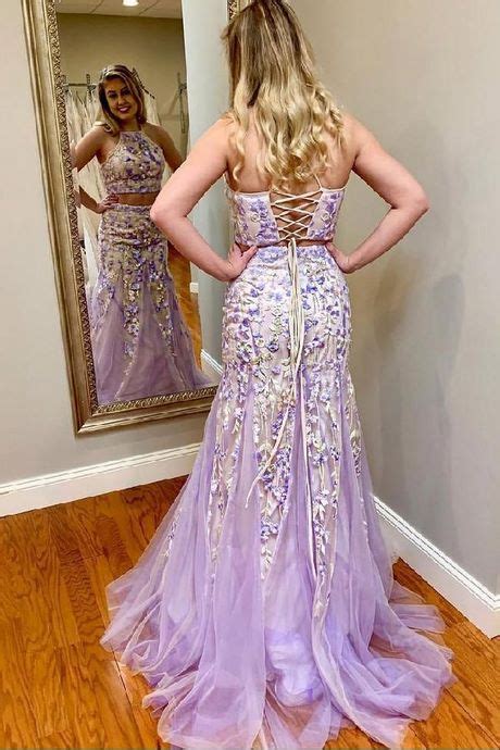Two Piece Mermaid Prom Dresses 2020