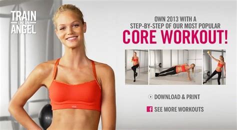Train Like An Angel With Victoria S Secret Core Workout Core Workout