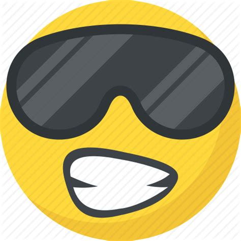 Cool Emoji Emoji Emoticon Happy Face Sunglasses Emoji Icon