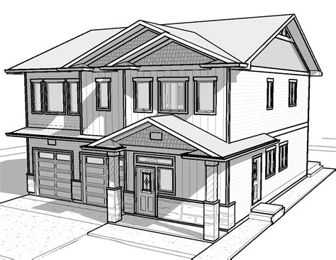 architecture sketch easy simple modern house drawing miinullekko