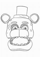 Candy Animatroniki Wydrukuj Darmo Portret Freddiego sketch template