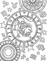 Sagittarius Zodiaku Znaki Supercoloring Kolorowanka Drukuj sketch template