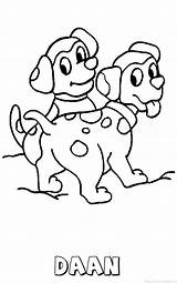 Daan Kleurplaten Kleurplaat Naam Hond Reddertjes sketch template
