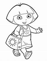 Dora Coloring Pages Beach Explorer Colouring Drawing Print Paper Letter Sheets Pdf Color Printable Time Diego Dog Clipartmag Them They sketch template