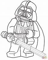 Lego Wars Star Darth Vader Coloring Pages Printable Silhouettes sketch template