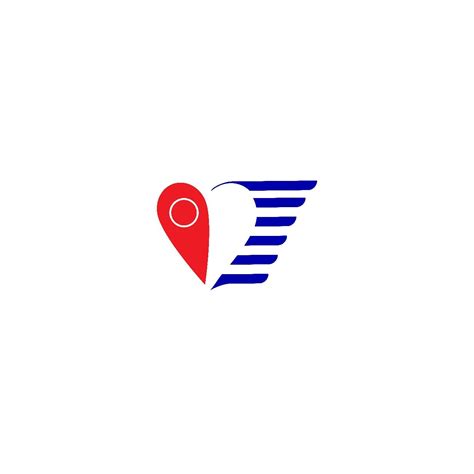 flat logo design  freight forwarding company  illustrate fast trusted  service