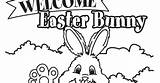 Welcome Easter Bunny Coloring Pages sketch template