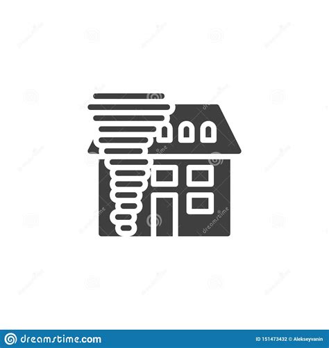 home hurricane insurance vector icon stock vector illustration  sign logo