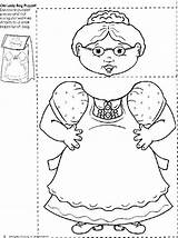 Lady Old Swallowed Fly There Who Bag Paper Coloring Activities Preschool Printable Book Puppet Crafts Obseussed Puppets Woman Some Flickr sketch template