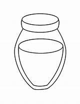 Honey Coloring Pages Jar Trending Days Last sketch template