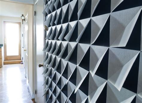 modern diy  felt wall panels
