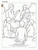 Coloring Pages Helping Lds Others Friend Children Adam Eve Jesus Bible Kids Color Forgiveness Teach Joseph Games Smith Their Primary sketch template