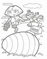Coloring Explorer Dora Books Pages Library Clipart Dore sketch template