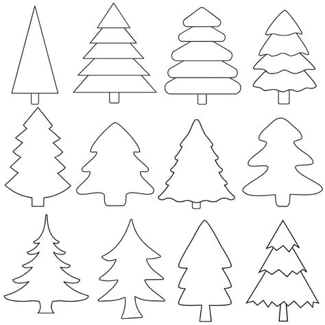 keyword   printable christmas tree templates