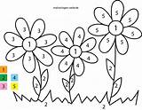 Zahlen Malen Blumen Vorlagen Kleinkinder Kinderbilder Udin X13 sketch template