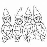Elf Elves Scribblefun sketch template
