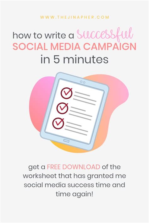 write  social media campaign   minutes social media