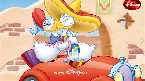 cartoon donald duck and daisy duck hot kissing wallpapers hd 3840x240