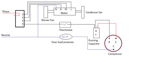 window ac wiring diagram  ac wiring thermostat wiring diagram