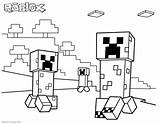 Minecraft Roblox Coloring Pages Creepers Printable Friends Kids Adults Bettercoloring Color sketch template