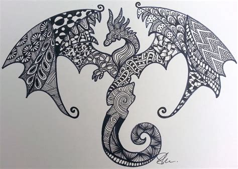 zentangle dragon google search small dragon tattoos zentangle art