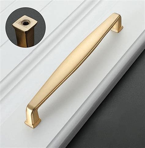 Cabinet Pulls 96mm Gold Kitchen Hardware Brushed Brass Etsy In 2020