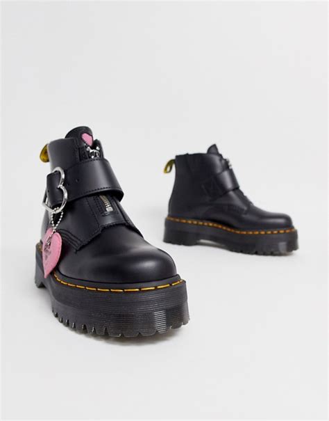 dr martens  lazy oaf chunky buckle boot asos
