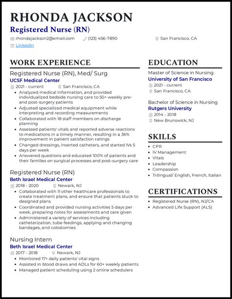 nursing student nursing resume examples