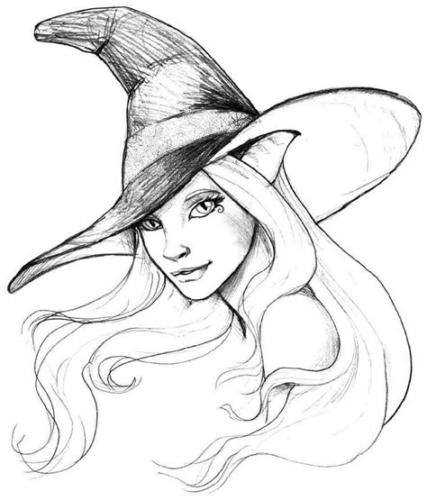 witch coloring pages printable