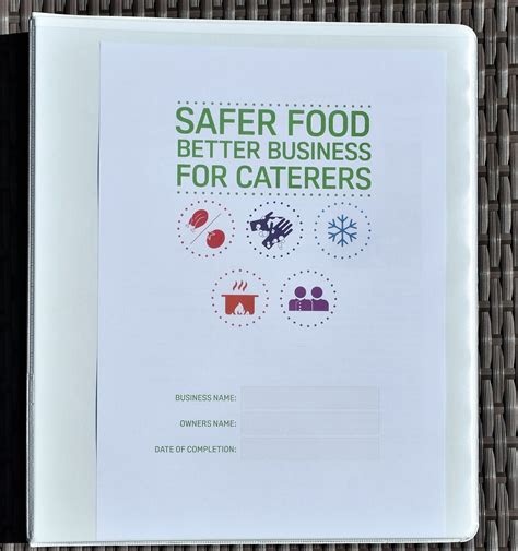 Safer Food Better Business Caterers Sfbb Pack Folder And 13 Month Diary
