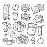 Toast 30seconds Egg Beurre Doodles Formaggio Nourriture sketch template