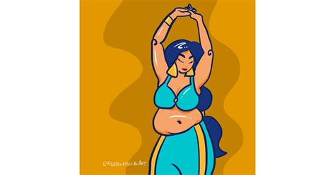 Jasmine From Aladdin Plus Size Disney Princess Art Popsugar Love