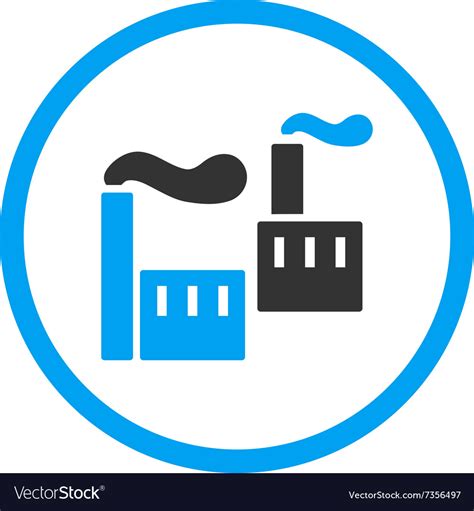 industry circled icon royalty  vector image