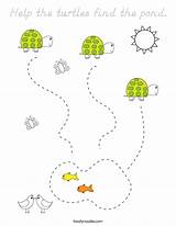 Pond Turtles Help Find Coloring Built California Usa sketch template