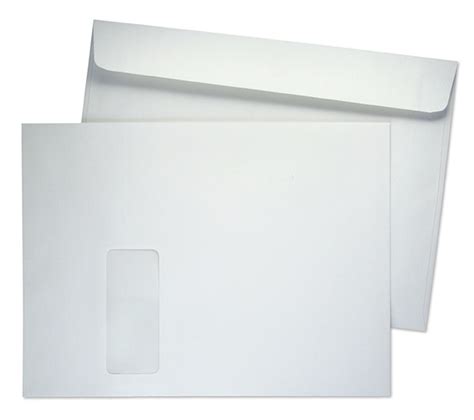 Opening On The Side 28lb Box Of 500 Envelopes 9 X 12 White Booklet