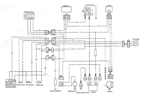 yamaha kodiak  electrical schematic wiring draw  schematic