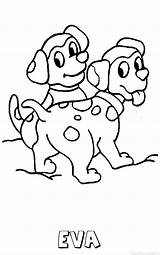 Hond Naam Kleurplaat Puppies Kleurplaten sketch template
