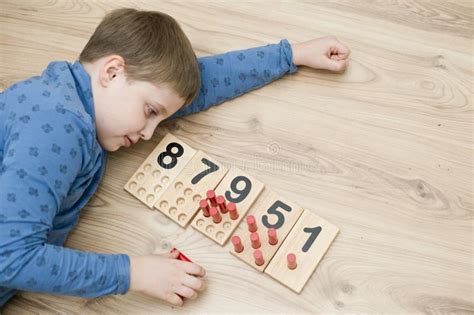 math kids counting puzzle  kids stock image image  fine