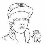 Justin Bieber Coloring Pages Colouring Handsome Drawing Man Printable Men Sketch Activity Celebrity Print Getdrawings Books Drawings Popular sketch template