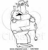 Farmer Outline Cow Carrying Coloring Illustration His Djart Royalty Arms Clip Vector Clipart sketch template